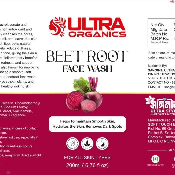 BEET ROOT FACE WASH