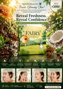 🌿 Introducing FAIRY GLUTA ANTI TAN SCRUB SOAP 🌿